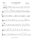 Joy to the World Flute solo,duet,trio