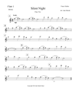 Silent Night Flute solo,duet,or trio