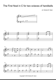 The First Noel in C for two octaves of handbells