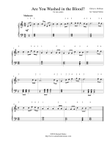 Are You Washed in the Blood? - for easy piano