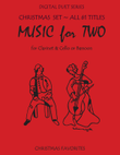 Christmas Duets for Clarinet and Bassoon or Clarinet & Cello - Complete Set - Music for Two mini preview