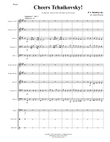 Cheers Tchaikovsky! for 10-part Brass Ensemble & Percussion