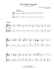 We Gather Together (The Thanksgiving Hymn) - for 2-octave handbell choir