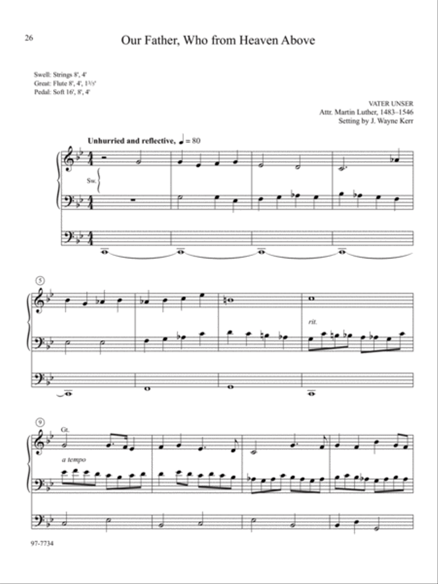 A Reformation Set: Organ Preludes on Sixteenth-Century Hymns Organ Solo scores gallery preview page 23