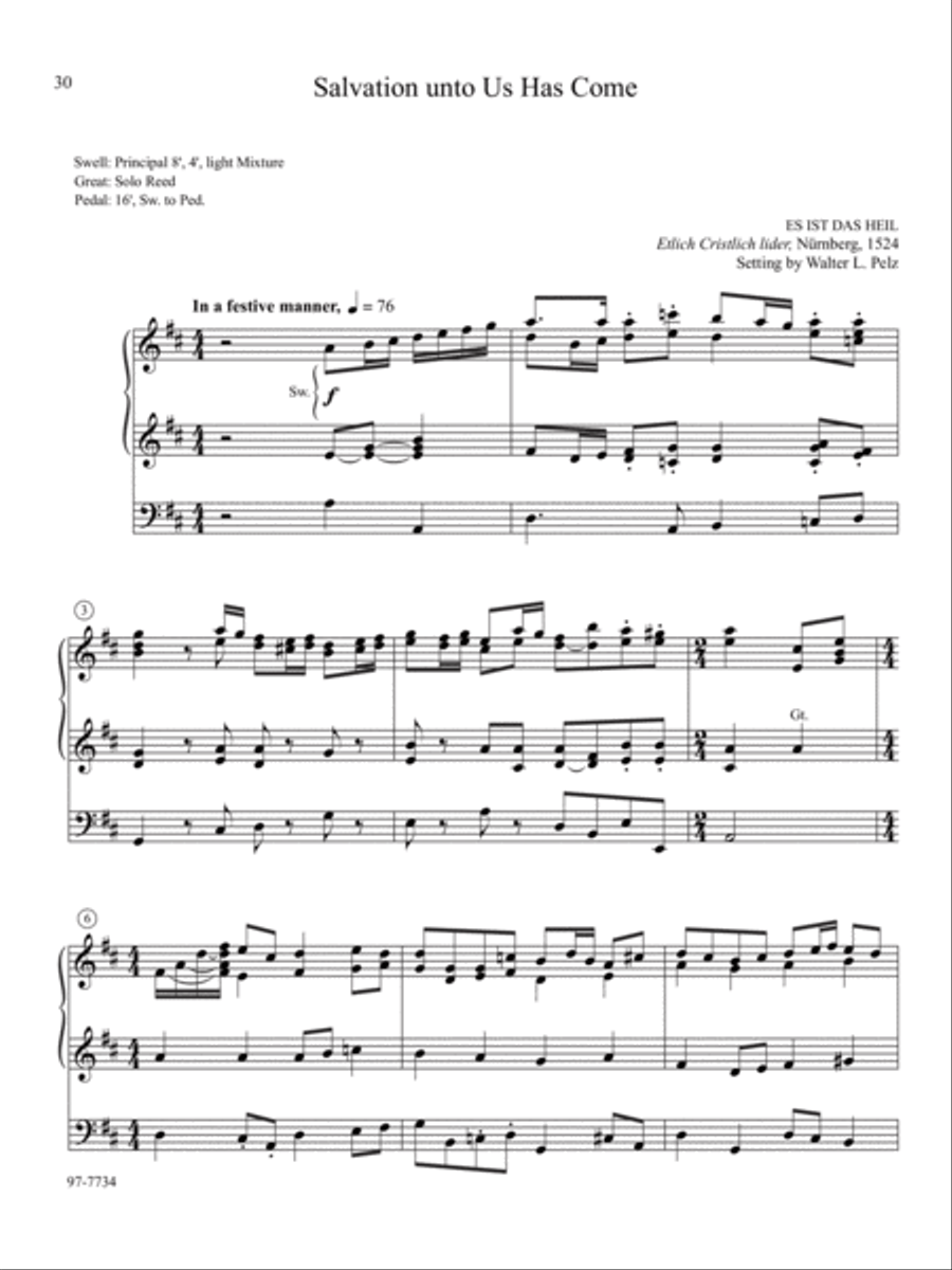 A Reformation Set: Organ Preludes on Sixteenth-Century Hymns Organ Solo scores gallery preview page 24