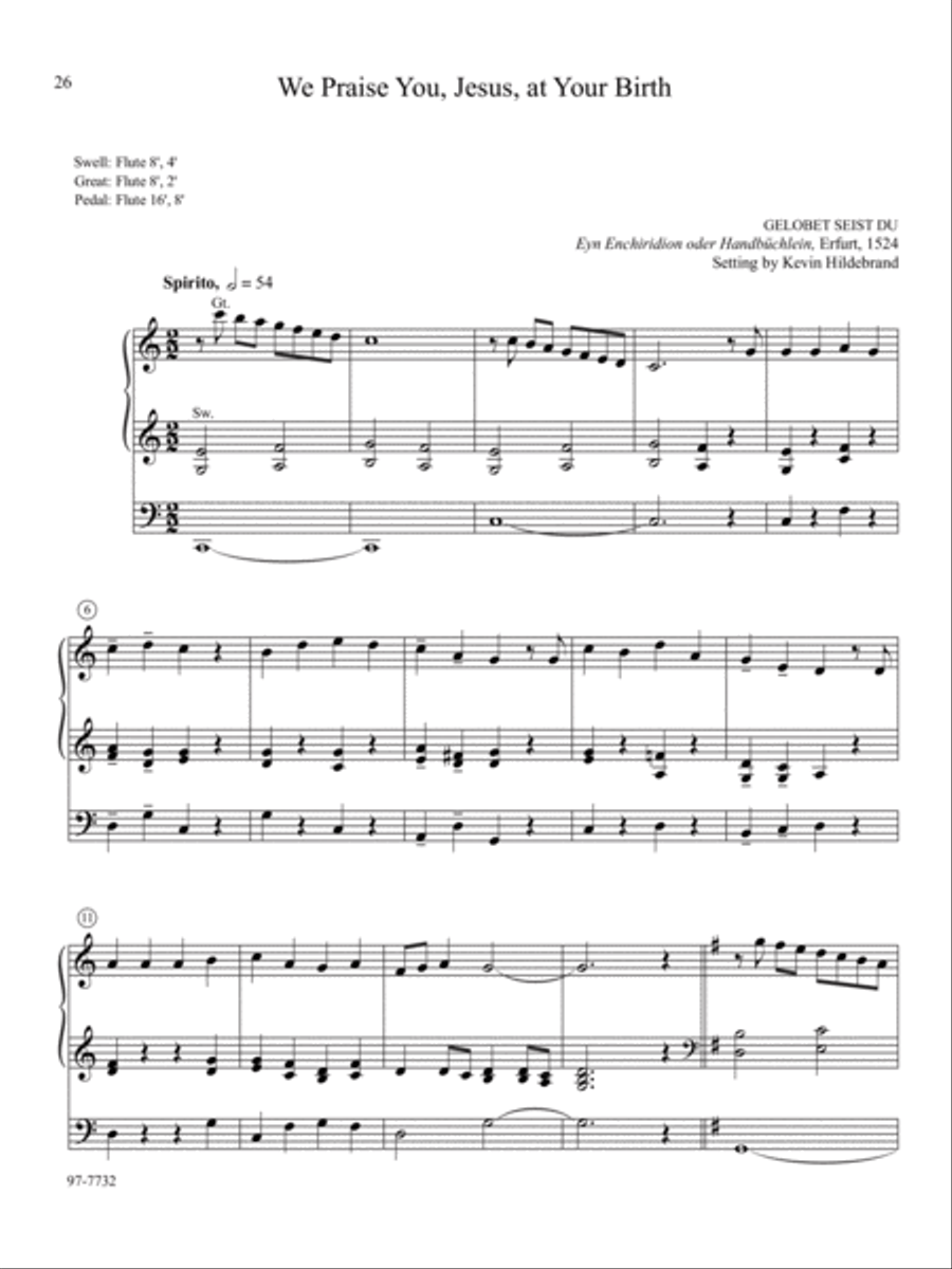 A Reformation Set: Organ Preludes on Sixteenth-Century Hymns Organ Solo scores gallery preview page 7