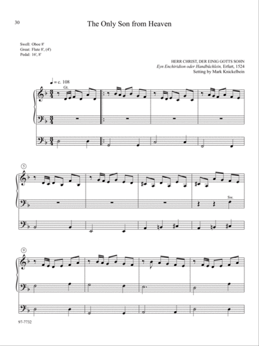 A Reformation Set: Organ Preludes on Sixteenth-Century Hymns Organ Solo scores gallery preview page 8