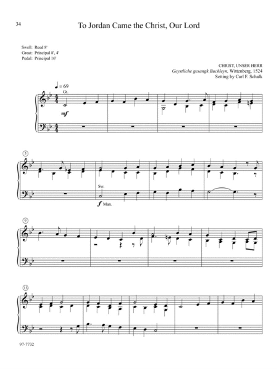A Reformation Set: Organ Preludes on Sixteenth-Century Hymns Organ Solo scores gallery preview page 9