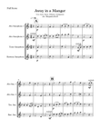 Away in a Manger for Sax Quartet