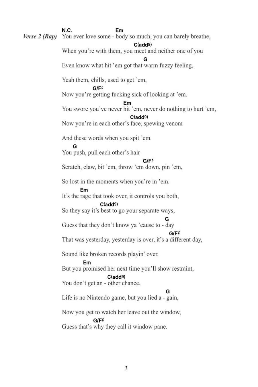 Love The Way You Lie (featuring Rihanna) Acoustic Guitar scores gallery preview page 3