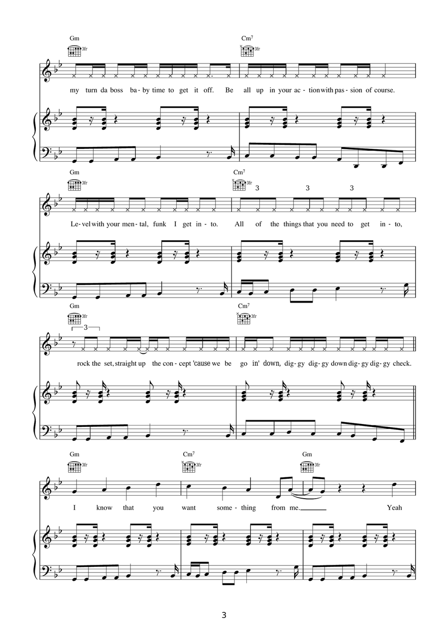 Straight Up Funk Straight Up Funk Violin Solo scores gallery preview page 3