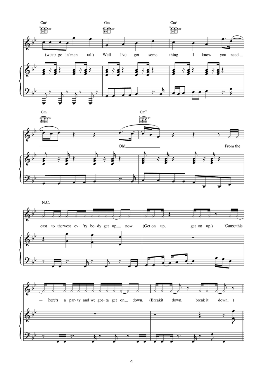 Straight Up Funk Straight Up Funk Violin Solo scores gallery preview page 4