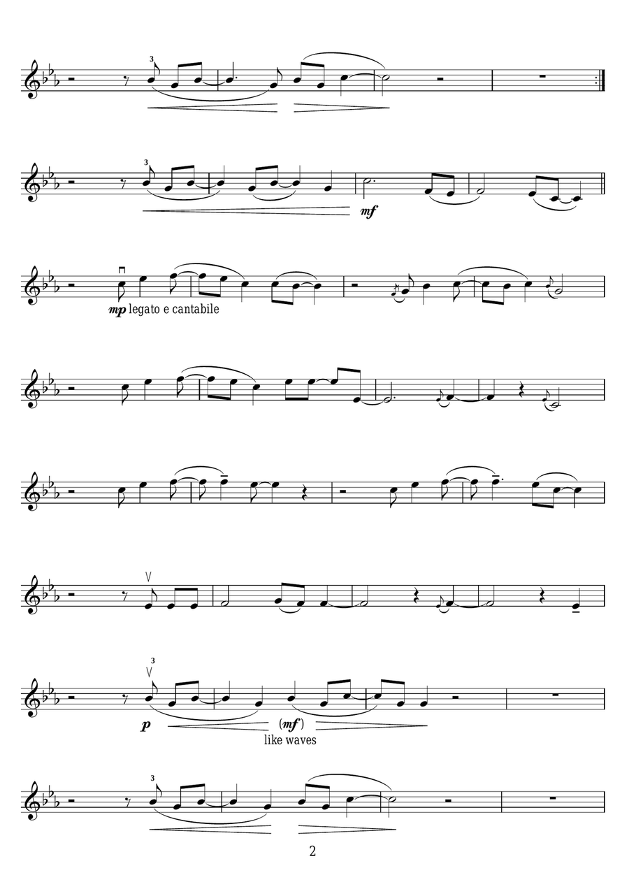 Sail Away Sail Away Violin Solo scores gallery preview page 2