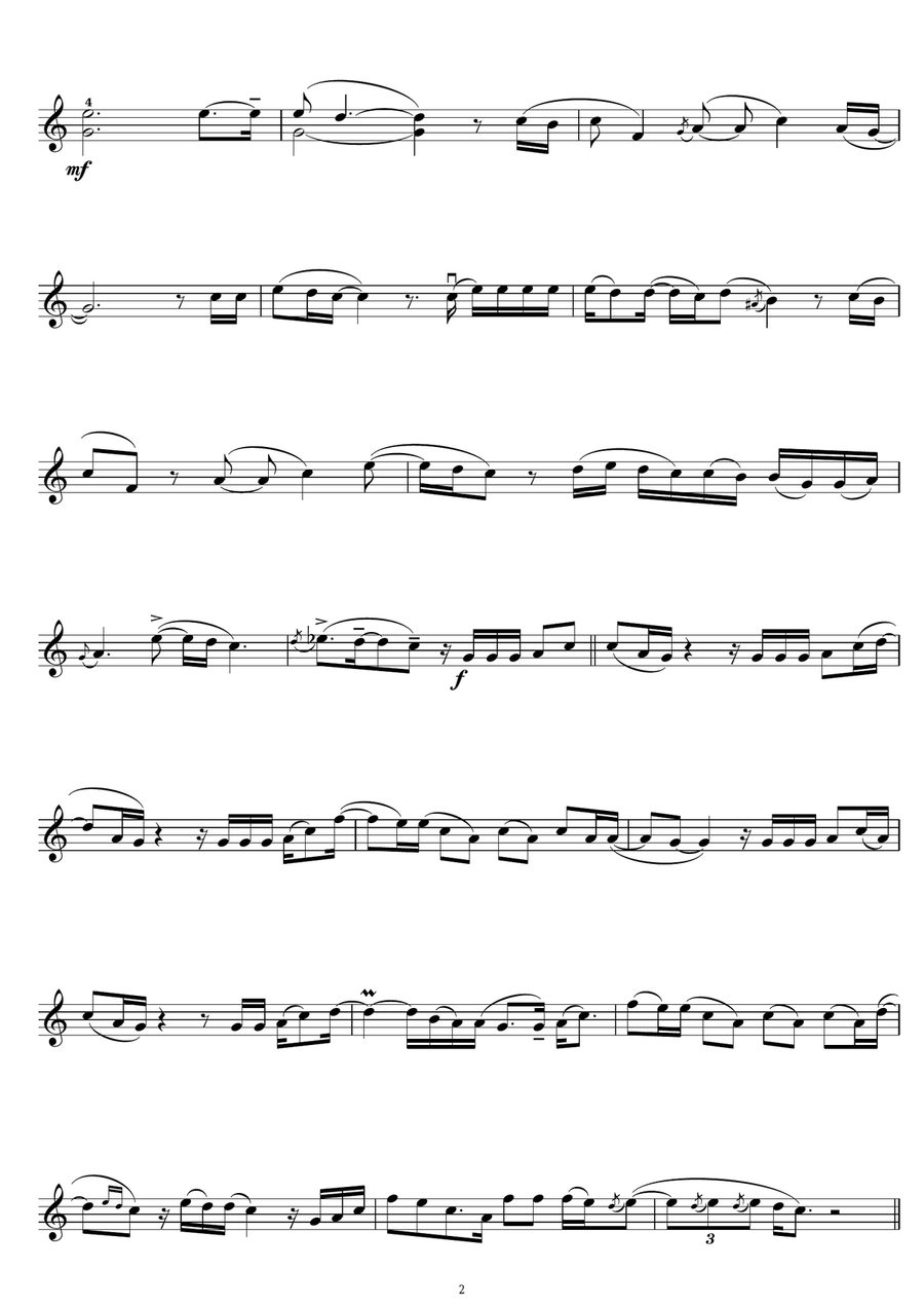 Evergreen Evergreen Violin Solo scores gallery preview page 2