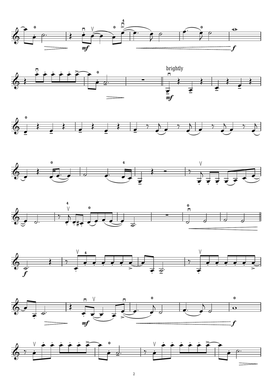 Put It Behind You Put It Behind You Violin Solo scores gallery preview page 2