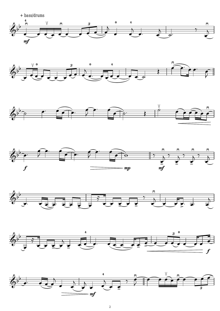 Try Again Try Again Violin Solo scores gallery preview page 2
