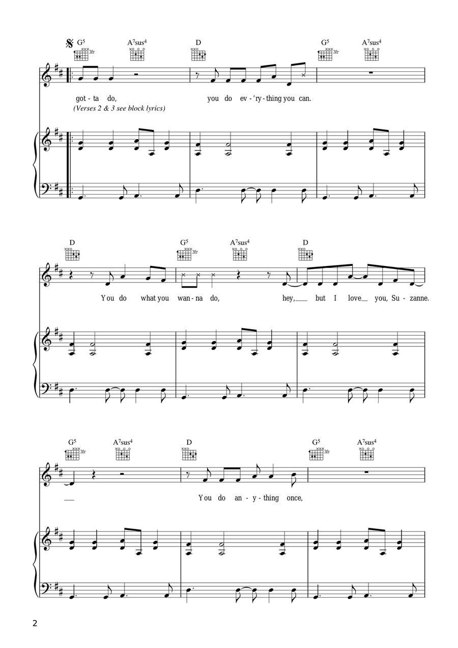 I Love You, Suzanne I Love You, Suzanne Violin Solo scores gallery preview page 2