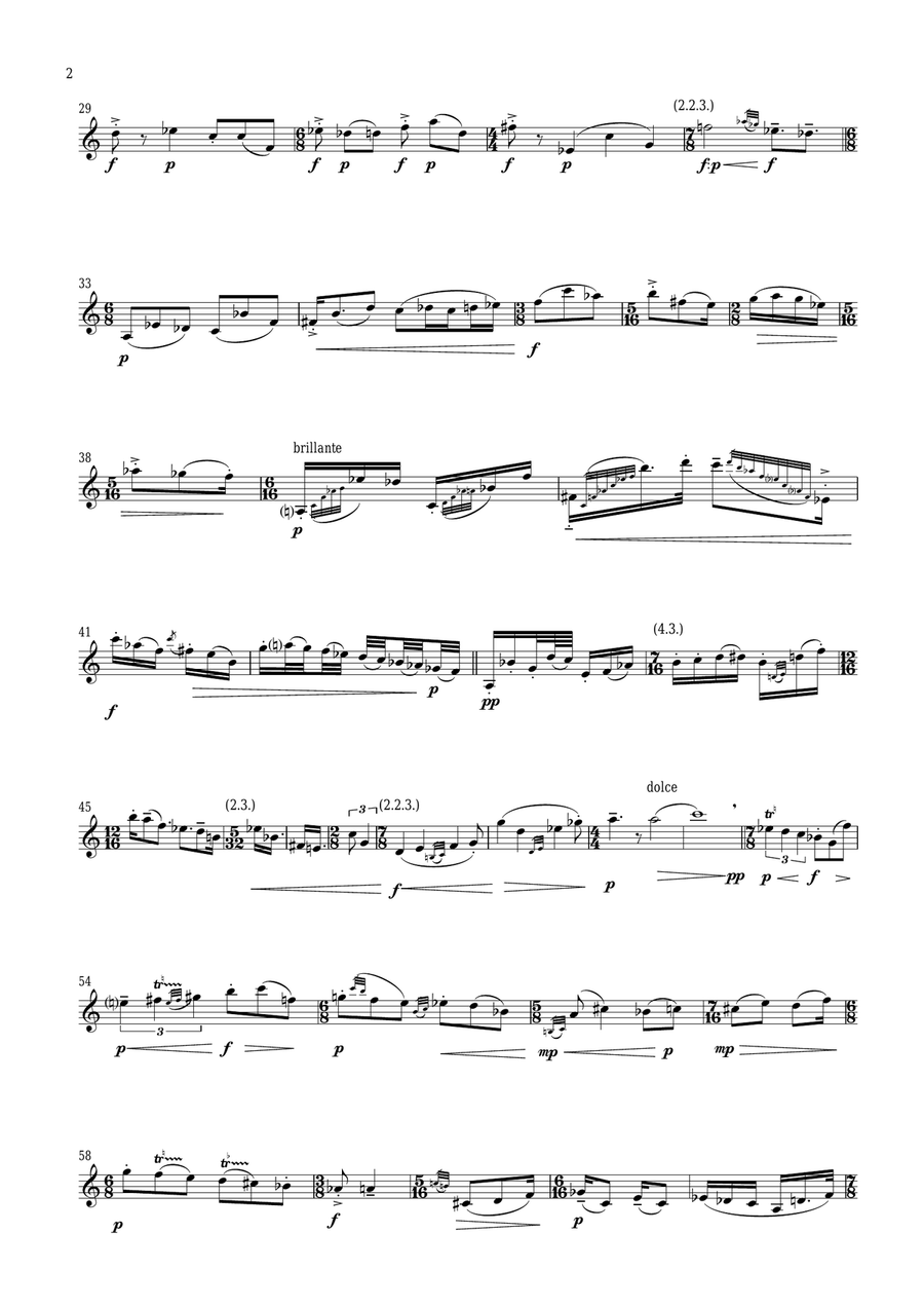 Litany For A Ruined Chapel Between Sheep And Shore Trumpet Solo scores gallery preview page 2