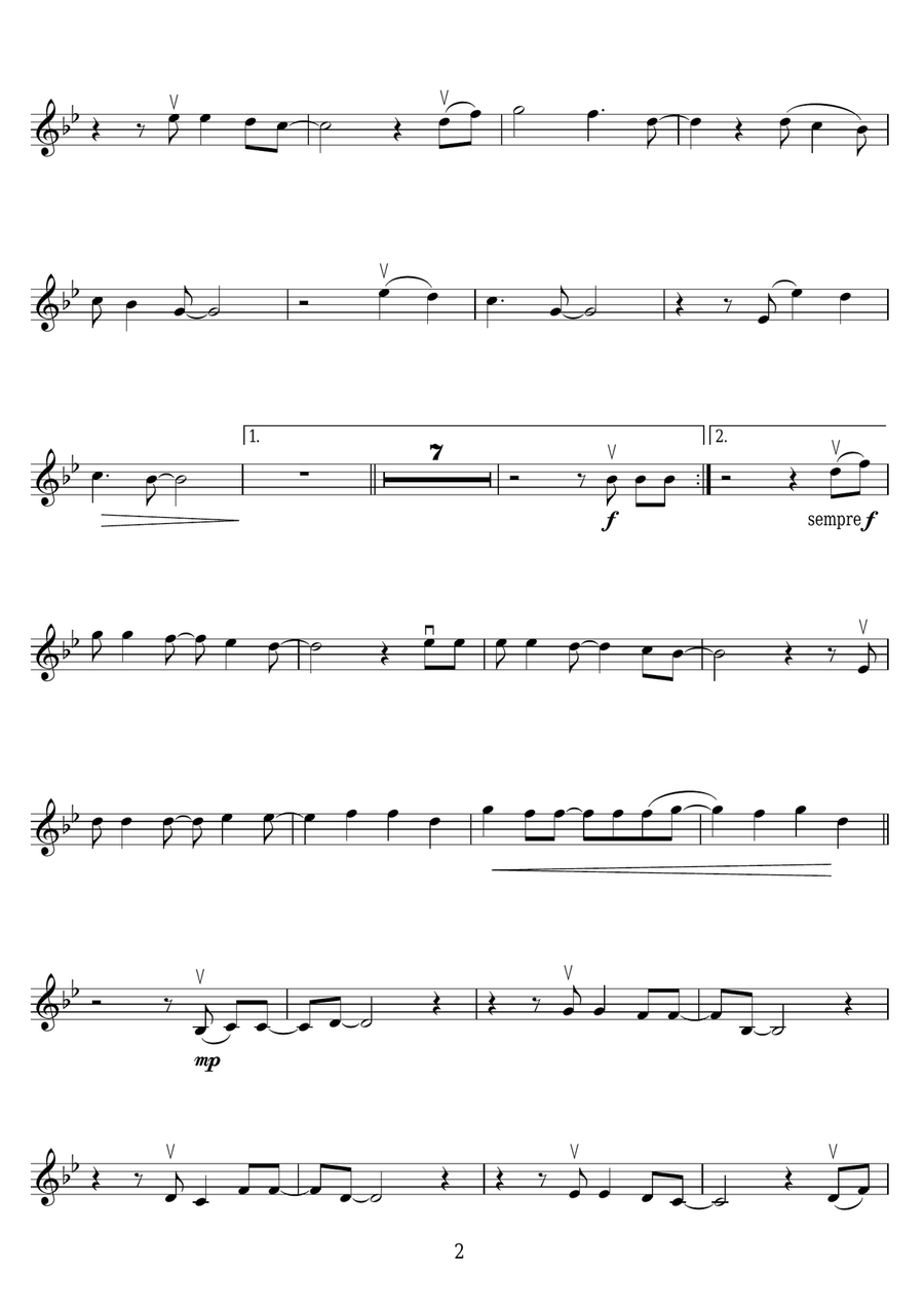 Human Human Violin Solo scores gallery preview page 2