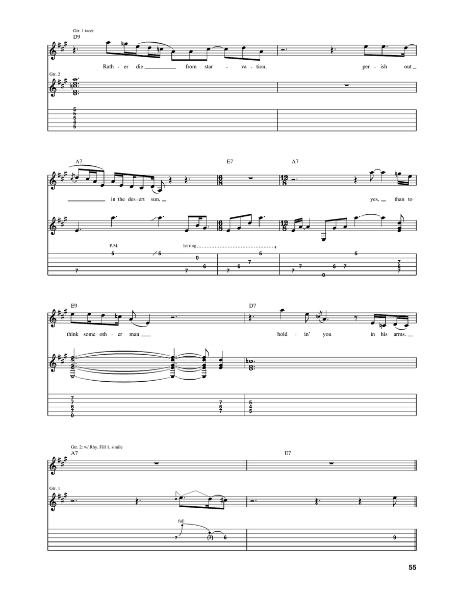 Groaning The Blues Groaning The Blues Electric Guitar scores gallery preview page 4