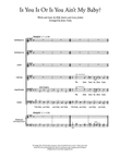 Is You Is, Or Is You Ain't (Ma' Baby) (arr. James Oxley)
