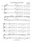 For the Beauty of the Earth - SSA choir with piano accompaniment