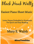 Black Hawk Waltz Easiest Piano Sheet Music mini preview