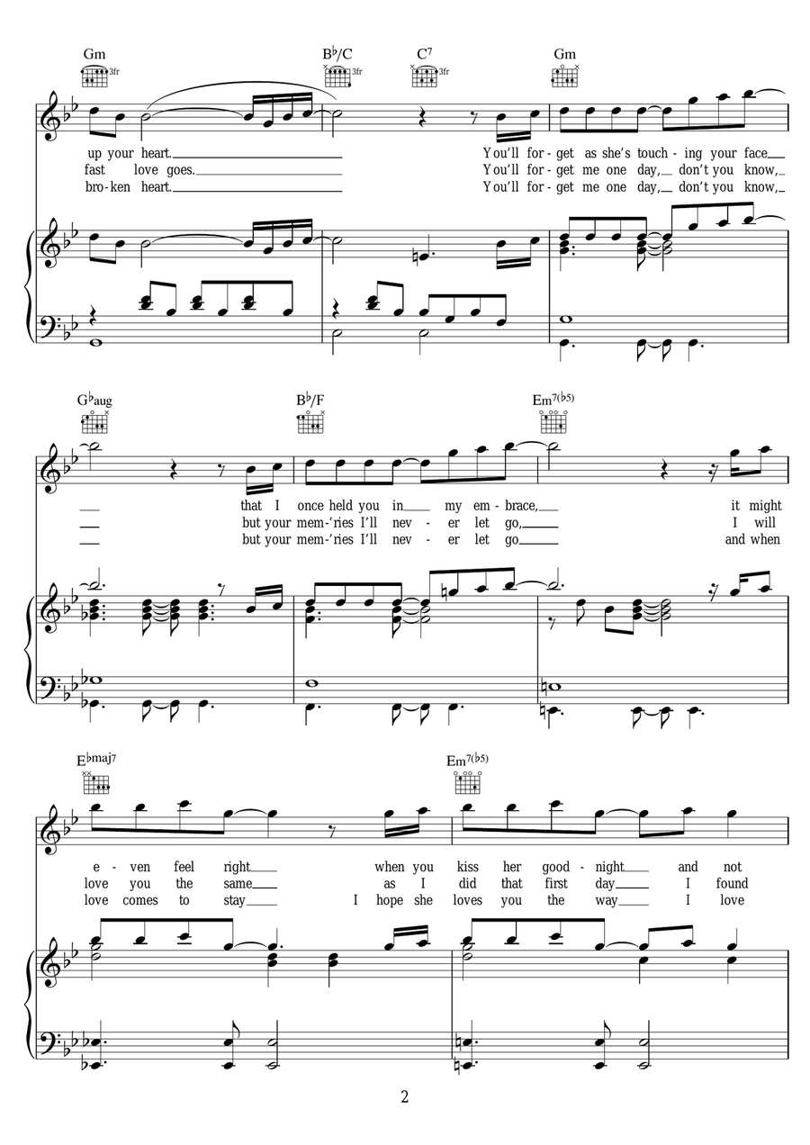 When Someone Comes Into Your Life Piano, Vocal scores gallery preview page 2
