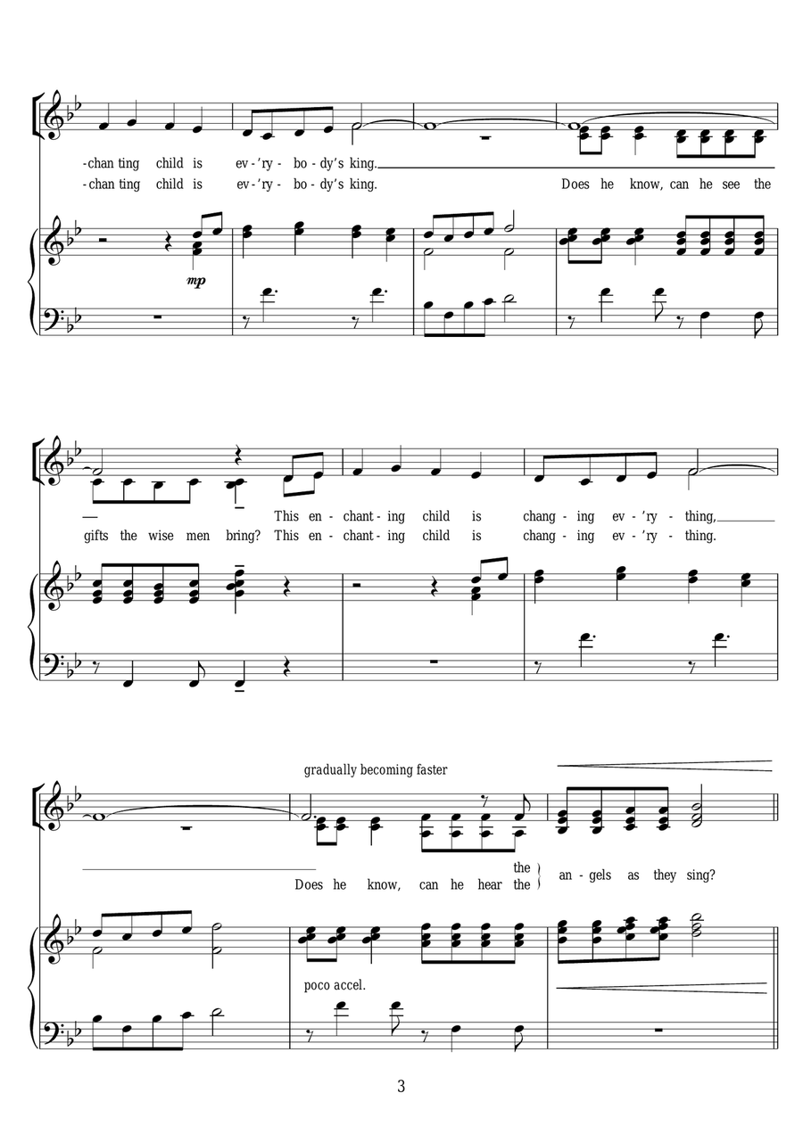 Enchanting Child Piano, Vocal scores gallery preview page 3