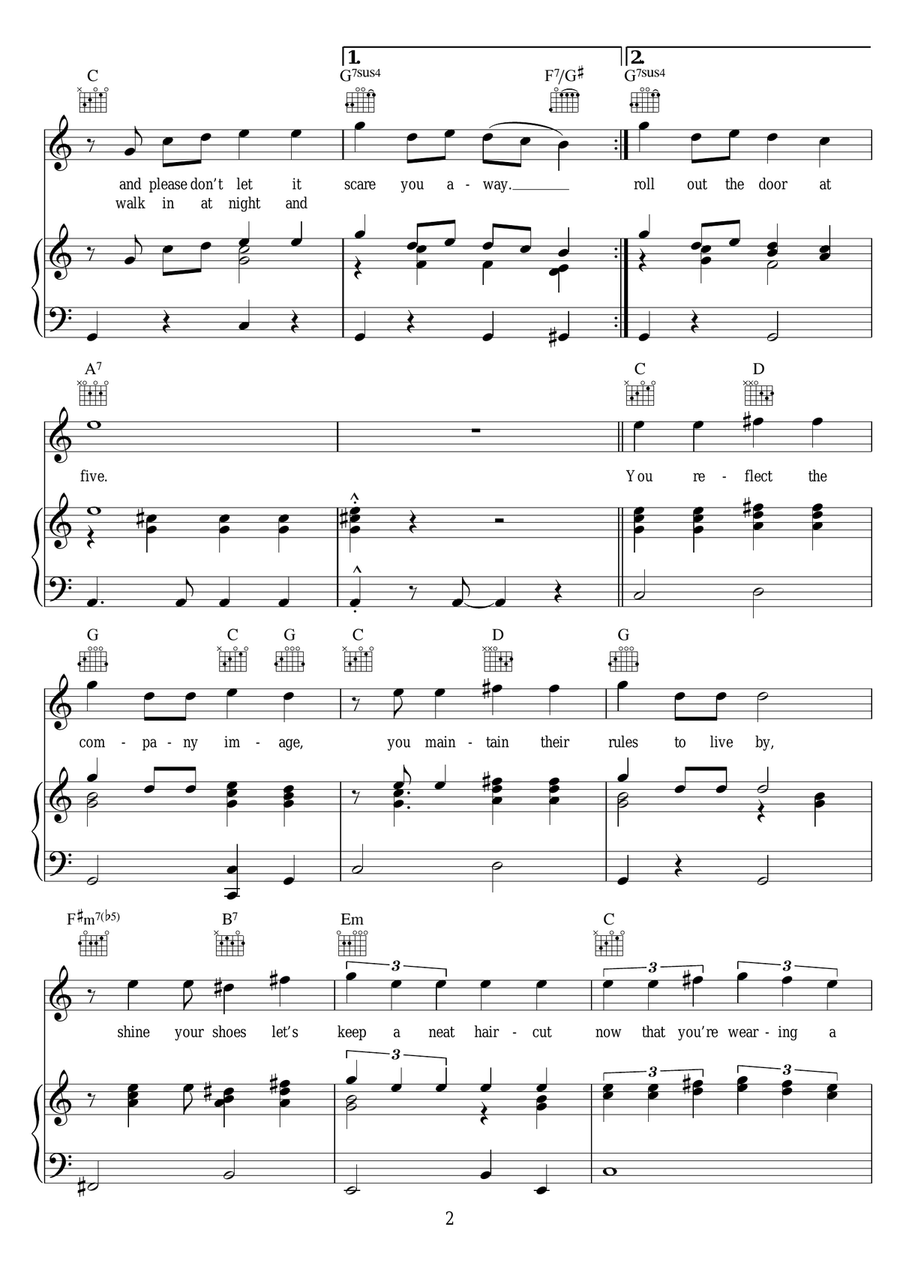 Mr. Guder Mr. Guder Piano, Vocal scores gallery preview page 2