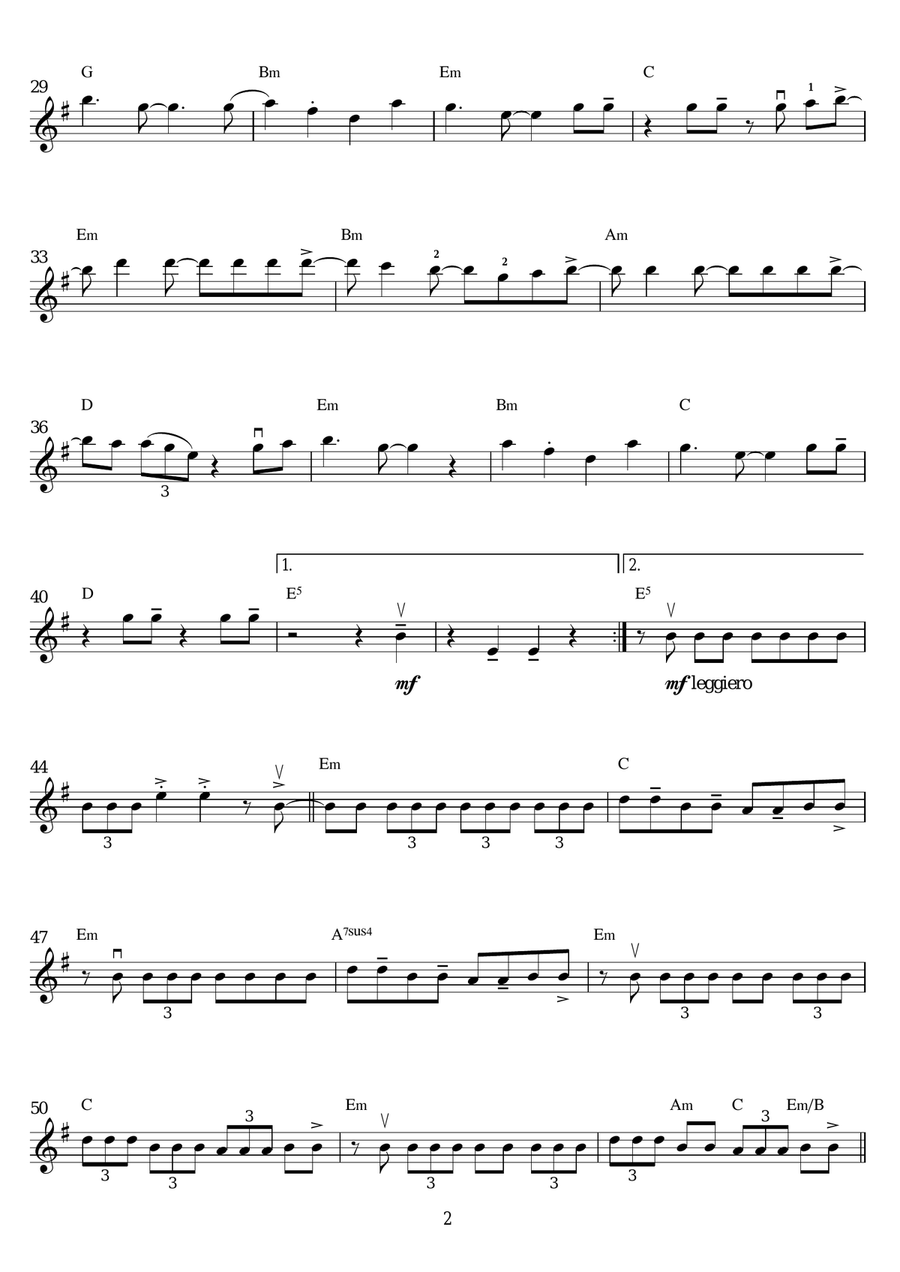 Bad Boys Bad Boys Violin Solo scores gallery preview page 2