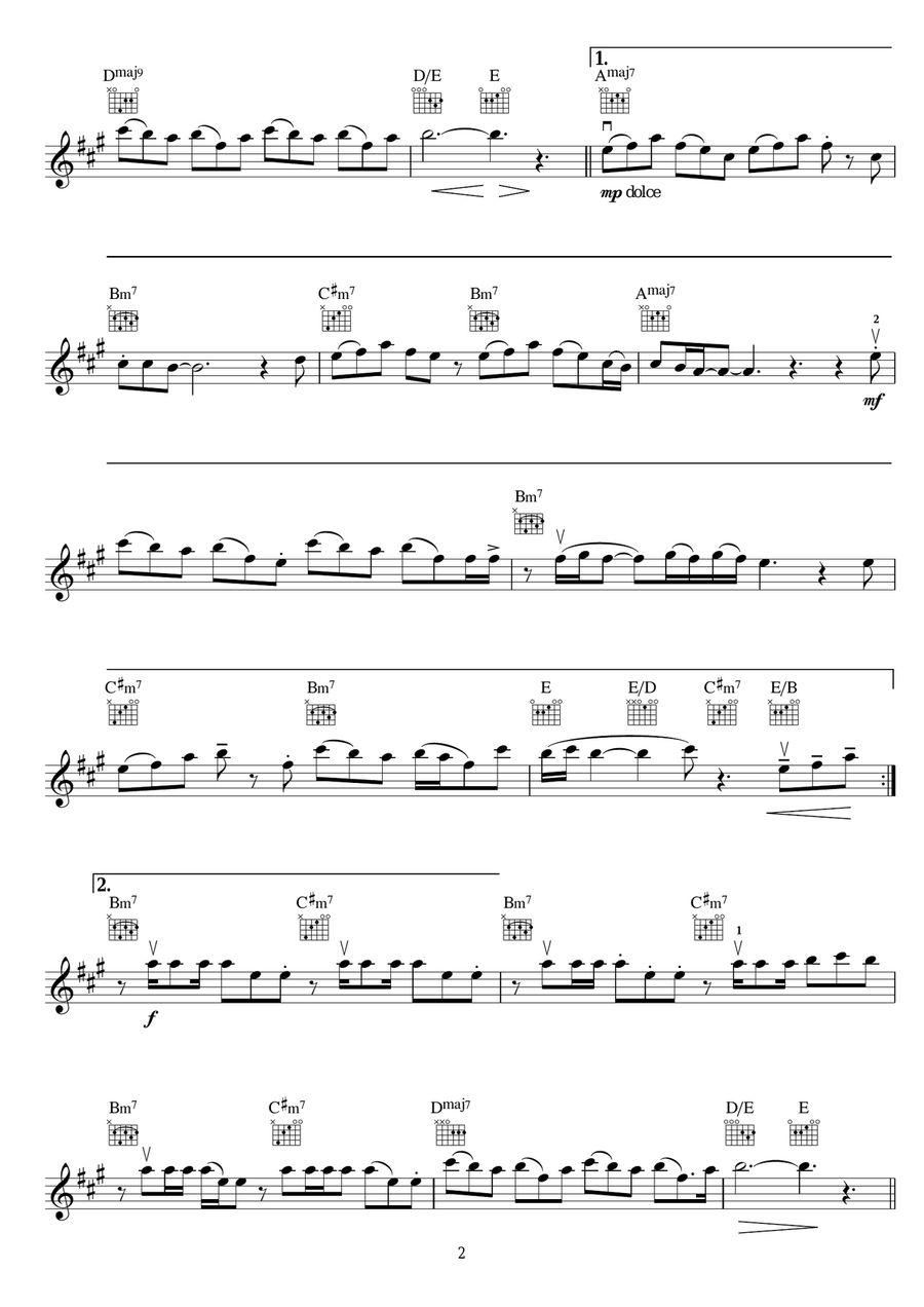 Cry Me Out Cry Me Out Violin Solo scores gallery preview page 2