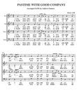 Pastime With Good Company A Cappella SATB
