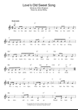 Love's Old Sweet Song