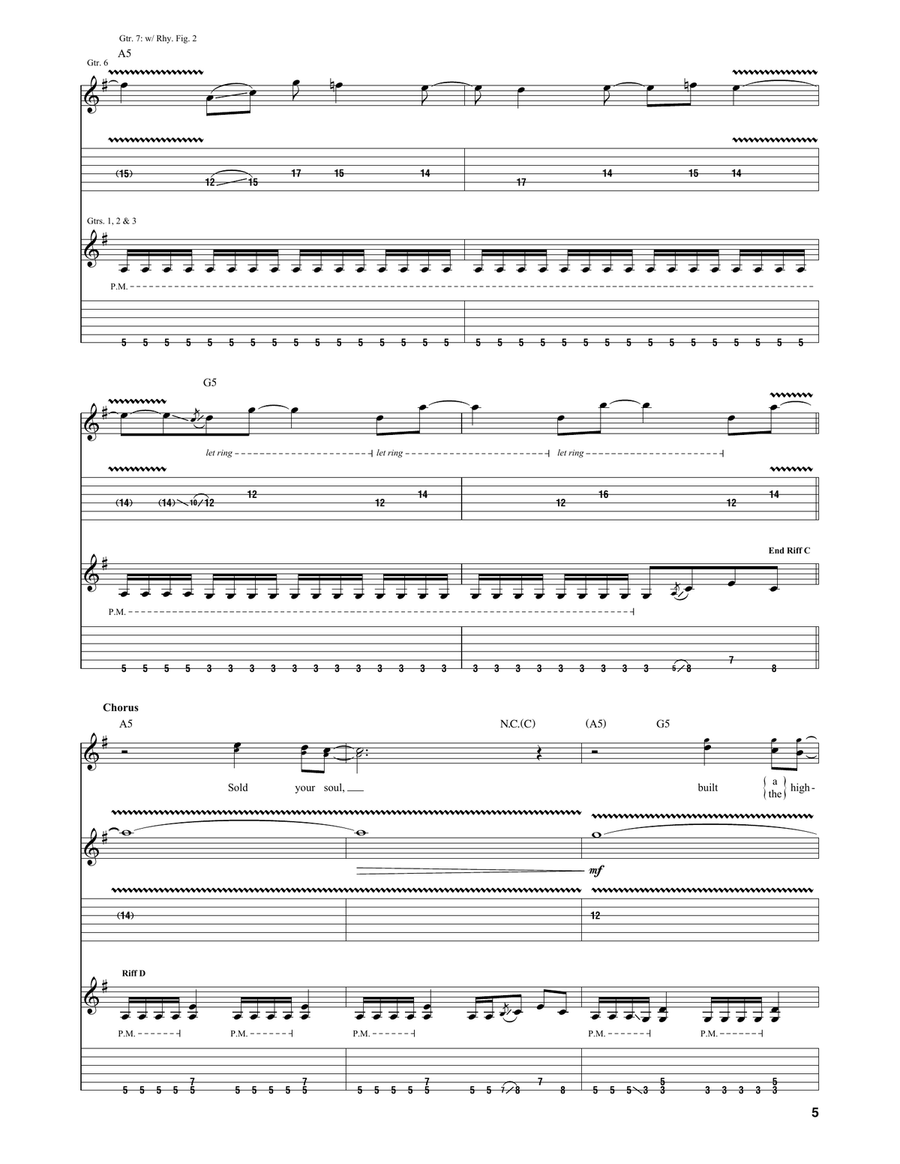 Moth Into Flame Moth Into Flame Acoustic Guitar scores gallery preview page 5