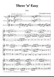 Three 'n' Easy for Saxophone Trio (Soprano, Alto and Tenor Saxophones)