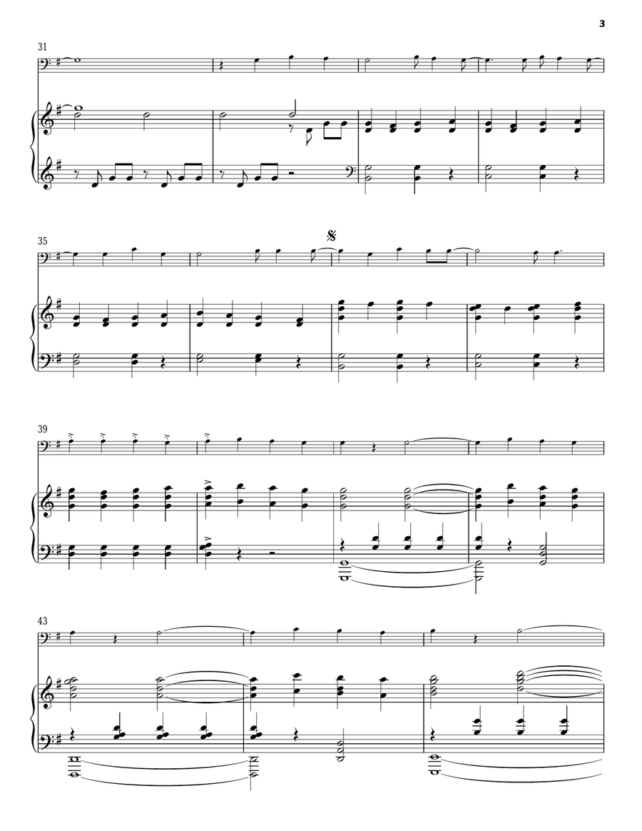 Fight Song/Amazing Grace Fight Song/Amazing Grace Piano scores gallery preview page 3