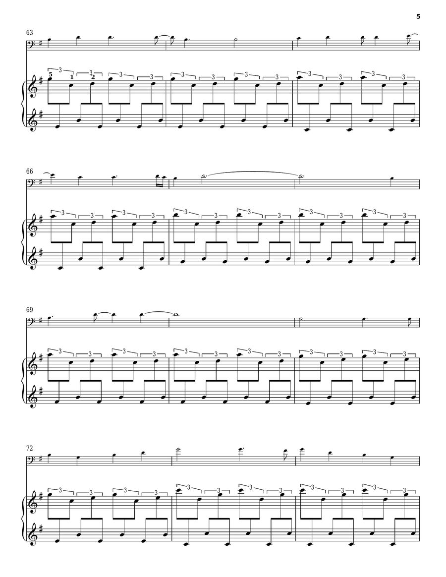 Fight Song/Amazing Grace Fight Song/Amazing Grace Piano scores gallery preview page 5