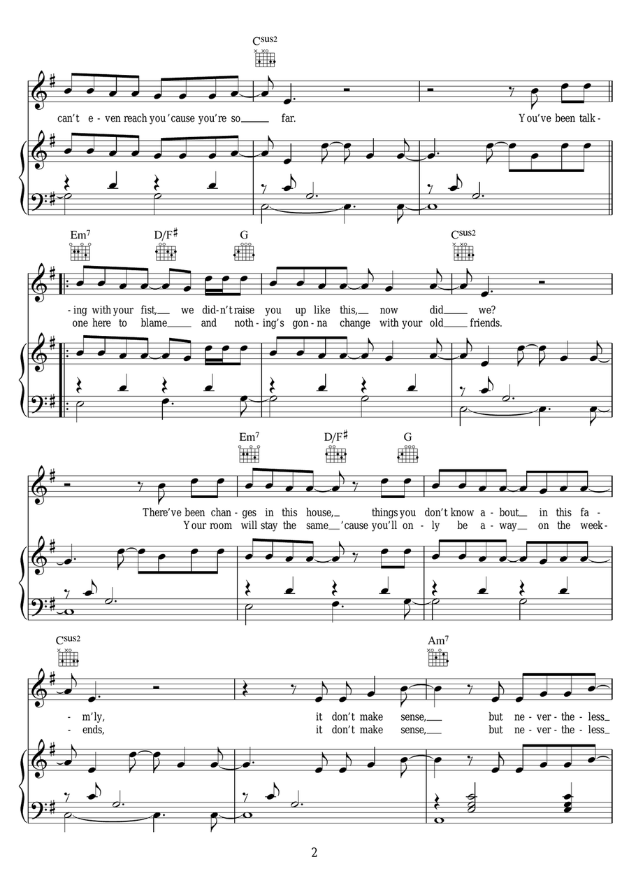 When You Love Someone When You Love Someone Piano, Vocal scores gallery preview page 2