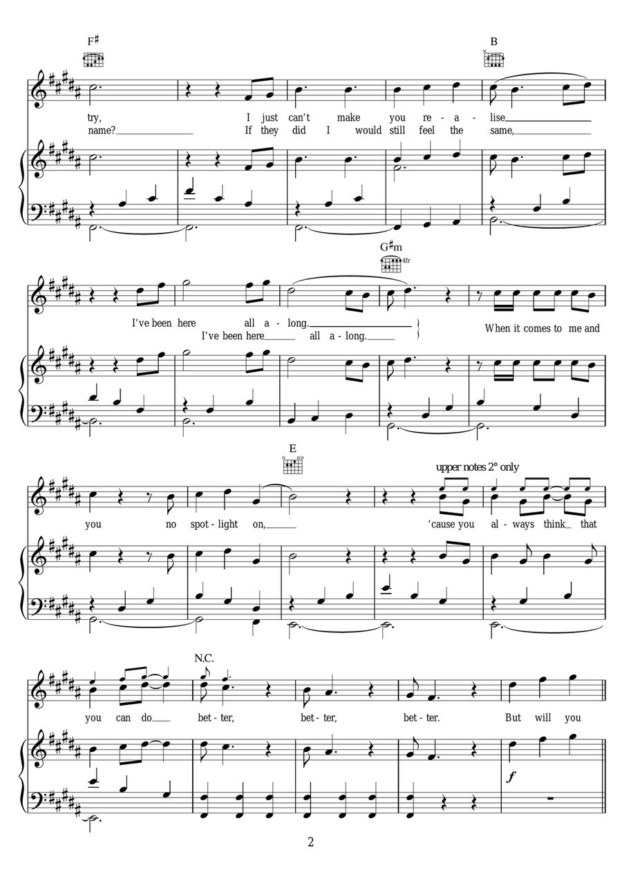 Famous Piano, Vocal scores gallery preview page 2