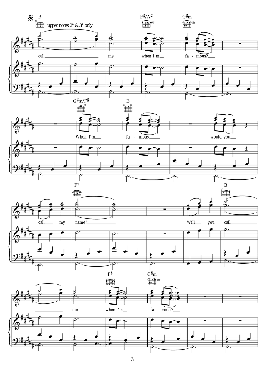 Famous Piano, Vocal scores gallery preview page 3