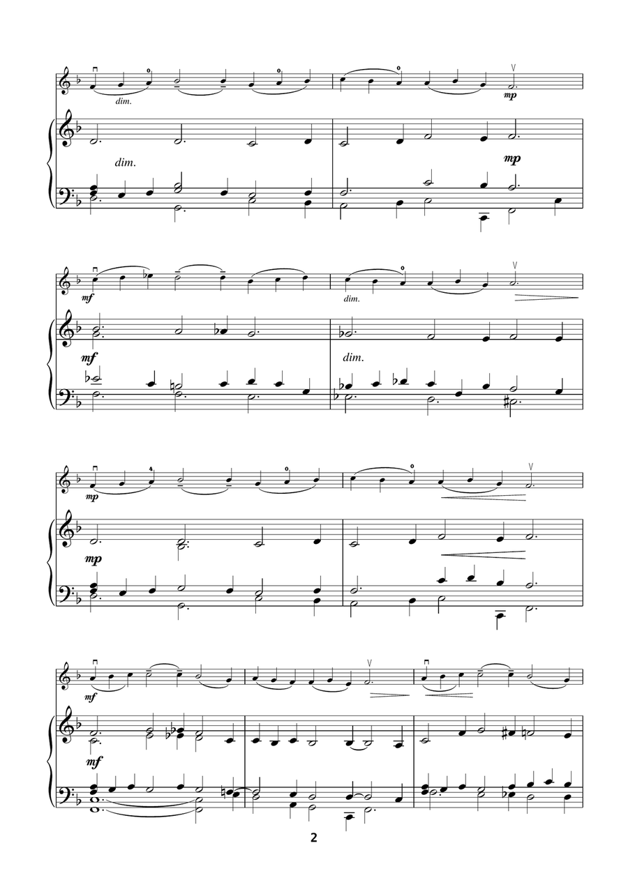 Pieds-En-L'air (from the Capriol Suite) Violin Solo scores gallery preview page 2