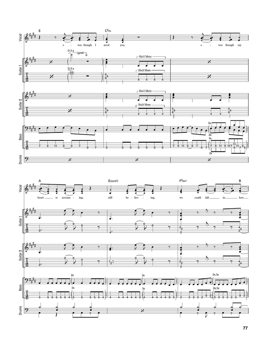 Stay Together Stay Together Acoustic Guitar scores gallery preview page 5