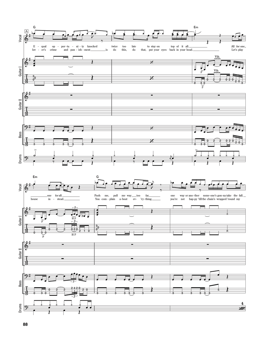 Take A Walk Take A Walk Acoustic Guitar scores gallery preview page 4