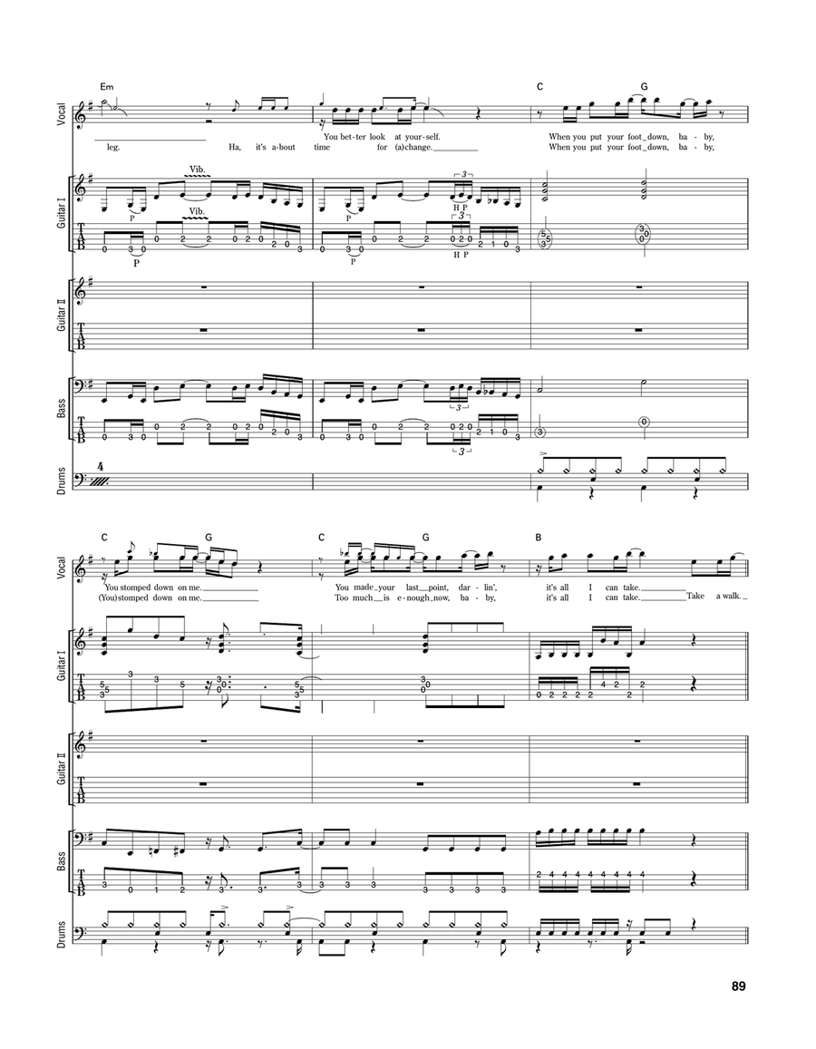 Take A Walk Take A Walk Acoustic Guitar scores gallery preview page 5