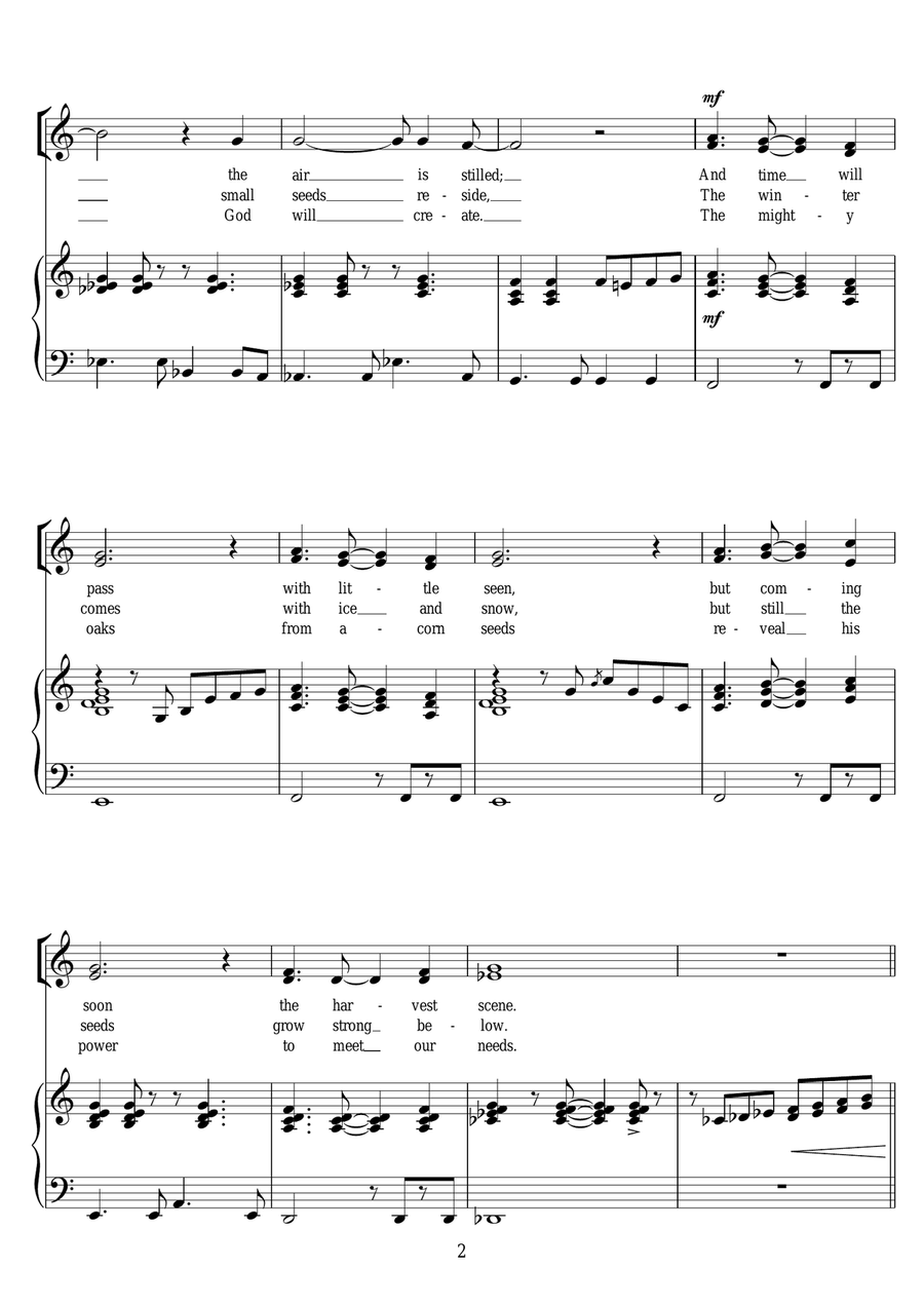 Harvest Miracles Piano, Vocal scores gallery preview page 2