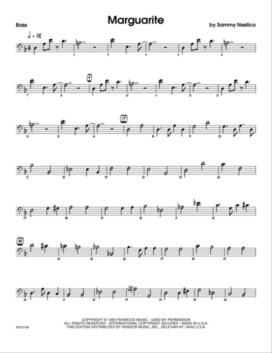 Marguarite - Bass Part scores gallery preview page 1
