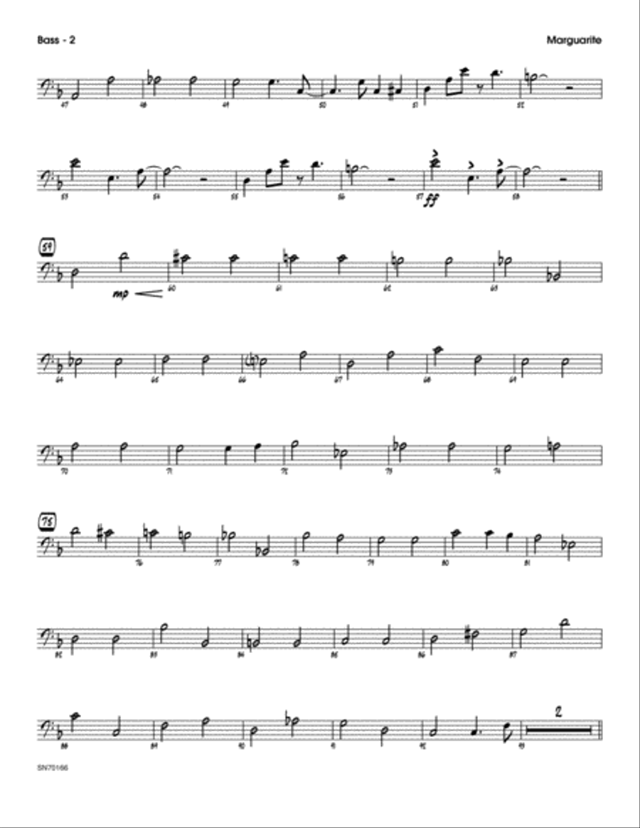 Marguarite - Bass Part scores gallery preview page 2