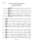 O Come, O Come Emmanuel for Sax Quartet