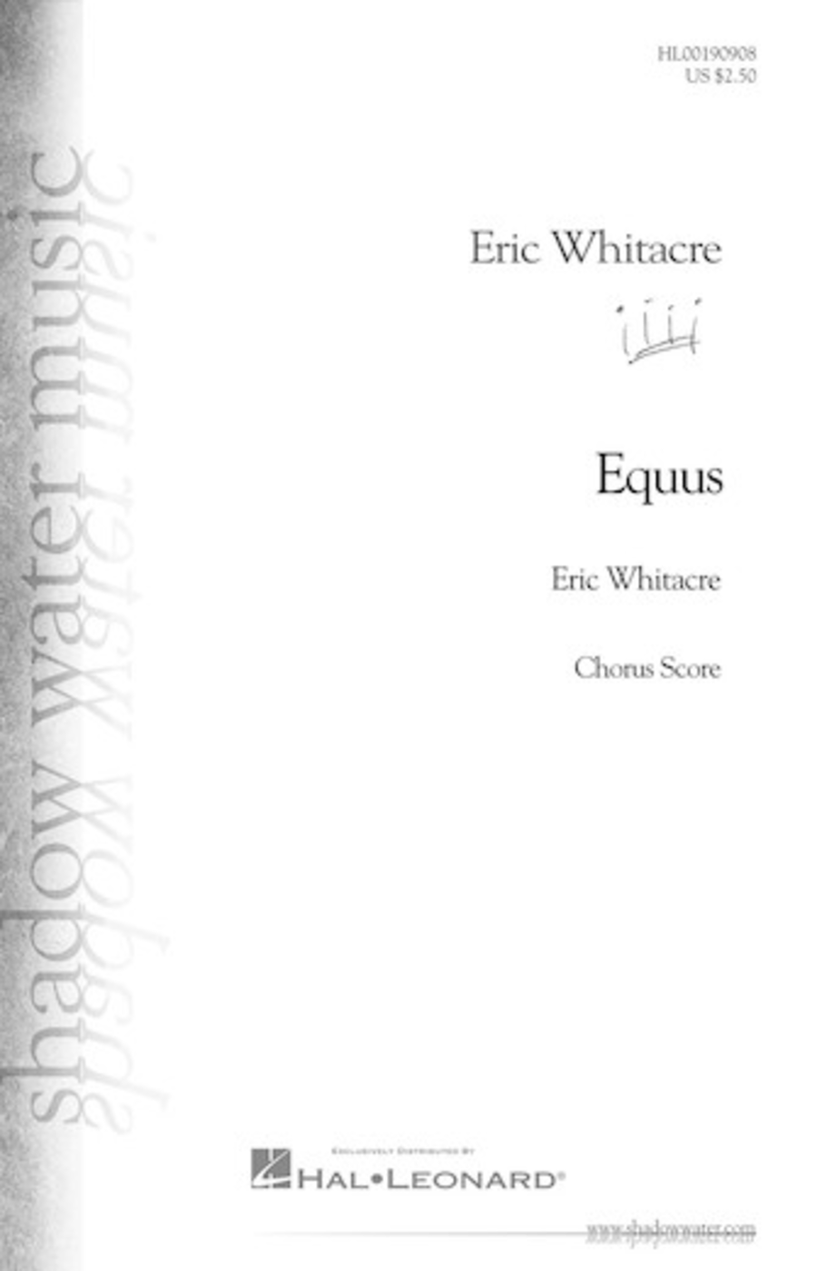 Equus – Opt. Choral Part for Band Work 4-Part scores gallery preview page 1